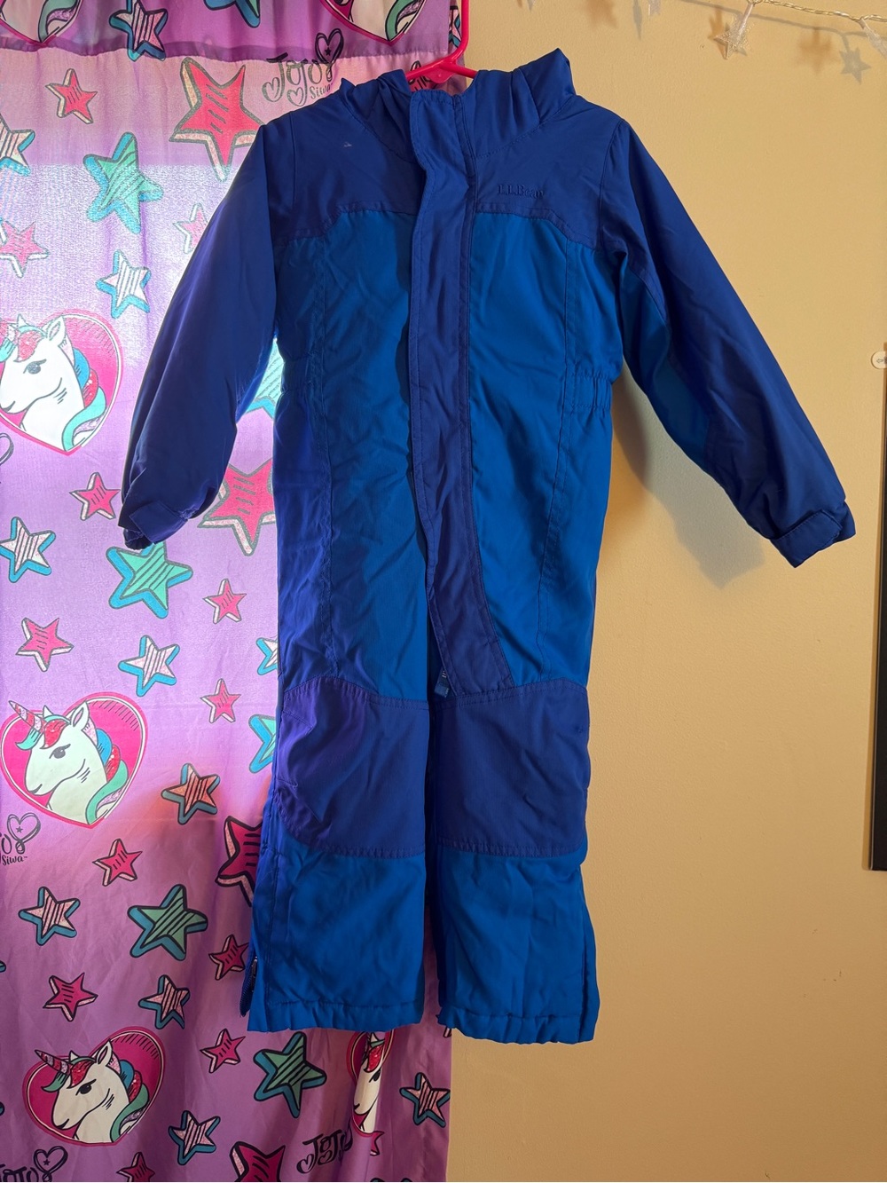 L.L. Bean Bright Blue Kids Insulated Snowsuit
